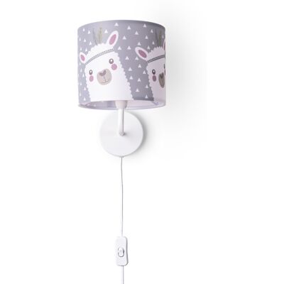 PACO HOME Ela 214 Lampada da Parete - Luce Bambini Alpaca PACO HOME Ela 214 Lampada da Parete - Luce Bambini Alpaca