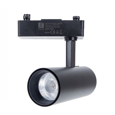 AIGOSTAR Faretto Led Da Binario 15w Nero Orientabile Monofase Bianco Neutro 4000k AIGOSTAR Faretto Led Da Binario 15w Nero Orientabile Monofase Bianco Neutro 4000k