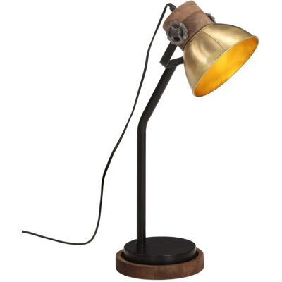 HELLOSHOP26 Lampada Da Scrivania Stile Industriale Ferro Ottone Antico 18 X 18 X 60 Cm Con Attacco E27 Atmosfera Accogliente Legno Marrone 020047547 HELLOSHOP26 Lampada Da Scrivania Stile Industriale Ferro Ottone Antico 18 X 18 X 60 Cm Con Attacco E27 Atmosfera Accogliente Legno Marrone 020047547