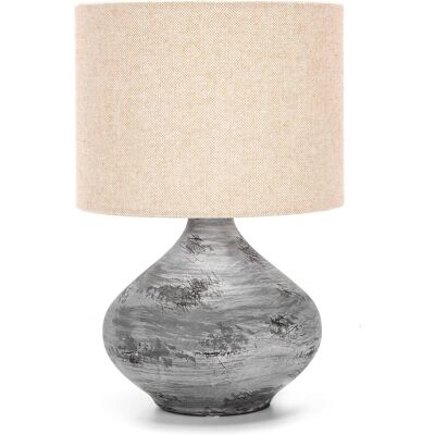 Lampada da tavolo in ceramica marrone - Lampada da tavolo Lampada da tavolo in ceramica marrone - Lampada da tavolo