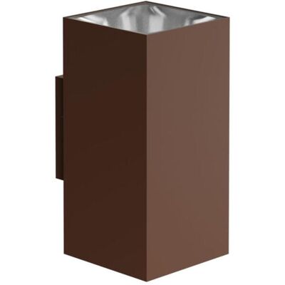 BENEITO FAURE Sunset Sq 16 - Proiettore Led Da Parete Quadrato 16w Ip65 Con Tecnologia Switch Cct 2700k/3200k/4000k Corten - Beneito & Faure BENEITO FAURE Sunset Sq 16 - Proiettore Led Da Parete Quadrato 16w Ip65 Con Tecnologia Switch Cct 2700k/3200k/4000k Corten - Beneito & Faure