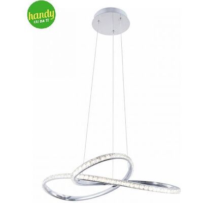 NOVECENTO La Lampada A Sospensione Kim 40w Cristallo Cromo NOVECENTO La Lampada A Sospensione Kim 40w Cristallo Cromo
