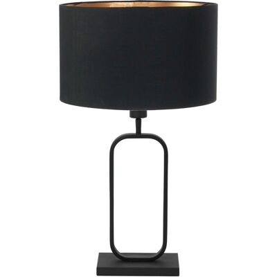 STEINHAUER - Lampada Da Tavolo - Stang - Nero - Lino Metallo - STEINHAUER - Lampada Da Tavolo - Stang - Nero - Lino Metallo -