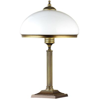 Lampada da tavolo Jupiter Zeus Classica Ottone Patinato Lampada da tavolo Jupiter Zeus Classica Ottone Patinato