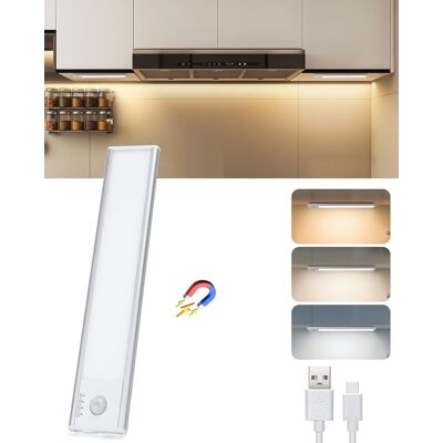 AIGOSTAR Luce Armadio Led Sottopensile Sensore Movimento Usb 5w 5700k AIGOSTAR Luce Armadio Led Sottopensile Sensore Movimento Usb 5w 5700k