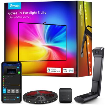Govee H6097 Retroilluminazione TV - RGBICW, Wi-Fi+Bluetooth, 40-50 Pollici Govee H6097 Retroilluminazione TV - RGBICW, Wi-Fi+Bluetooth, 40-50 Pollici