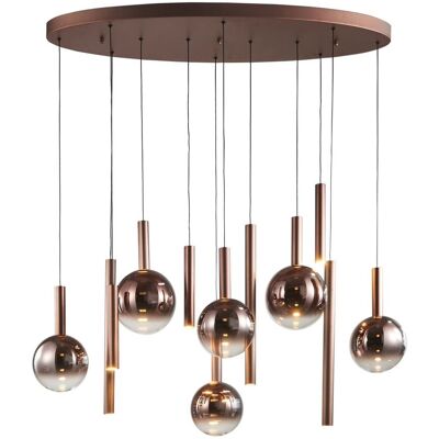 ITALUX Lampada A Sospensione Moderna Led Rame 60w Camino ITALUX Lampada A Sospensione Moderna Led Rame 60w Camino