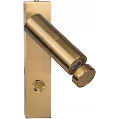 LIGHT PRESTIGE Applique Da Parete A Led Color Oro Miri Lp-1507/1w Gd Per La Lettura LIGHT PRESTIGE Applique Da Parete A Led Color Oro Miri Lp-1507/1w Gd Per La Lettura