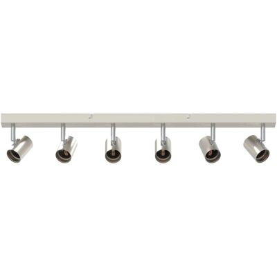 HELLOSHOP26 Faretto Da Soffitto Moderno Orientabile Per Interni 73 X 6,5 X 11,5 Cm Metallo Nichelato 020058298 HELLOSHOP26 Faretto Da Soffitto Moderno Orientabile Per Interni 73 X 6,5 X 11,5 Cm Metallo Nichelato 020058298