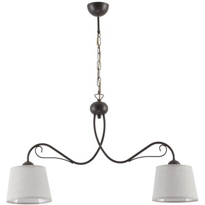 Jupiter Lampada Sospensione Retro Venge Paralumi Grigi 2xe27 Jupiter Lampada Sospensione Retro Venge Paralumi Grigi 2xe27
