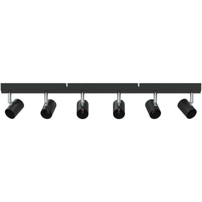 HELLOSHOP26 Faretto Da Soffitto Moderno Orientabile Per Interni 73 X 6,5 X 11,5 Cm Metallo Nero 020058297 HELLOSHOP26 Faretto Da Soffitto Moderno Orientabile Per Interni 73 X 6,5 X 11,5 Cm Metallo Nero 020058297