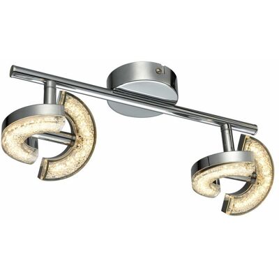 Reality Plafoniera Led Semic 4 Luci Regolabili Cromata Reality Plafoniera Led Semic 4 Luci Regolabili Cromata