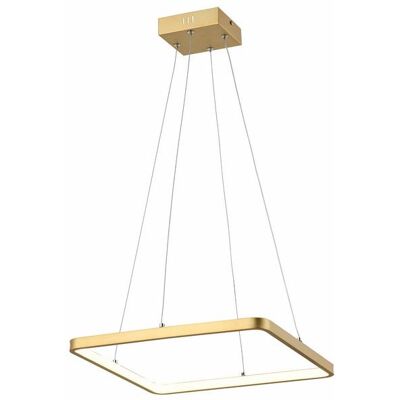 Reality Lampada A Sospensione Anaya Oro Quadra 40cm Led 24w Reality Lampada A Sospensione Anaya Oro Quadra 40cm Led 24w