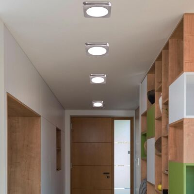 ETC-SHOP - Set 4 faretti LED da incasso - Nichel - Illuminazione soffitto ETC-SHOP - Set 4 faretti LED da incasso - Nichel - Illuminazione soffitto