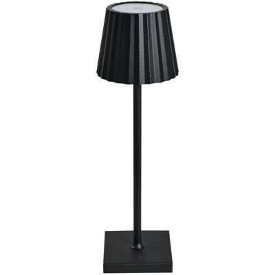 BELIANI Lampada Da Tavolo In Alluminio Nero Ferro Luce Interna Esterna Pombeiro BELIANI Lampada Da Tavolo In Alluminio Nero Ferro Luce Interna Esterna Pombeiro