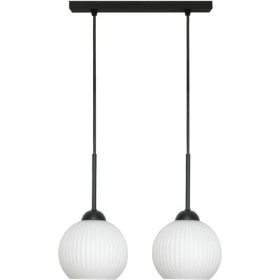 OEM Striscia A Sbalzo Per Lampada Da Soffitto Sopra Il Tavolo Per La Cucina, Sfere Bianche 2xe27 Fiona 14-988 OEM Striscia A Sbalzo Per Lampada Da Soffitto Sopra Il Tavolo Per La Cucina, Sfere Bianche 2xe27 Fiona 14-988
