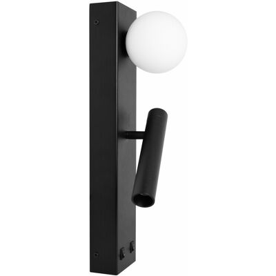 BENEITO FAURE Sphere Alp Wall Applique Led 20w 2700k 360° Fascio Luce Faretto Orientabile Comfort Visivo Ugr19 Colore Nero Opaco - Beneito & Faure BENEITO FAURE Sphere Alp Wall Applique Led 20w 2700k 360° Fascio Luce Faretto Orientabile Comfort Visivo Ugr19 Colore Nero Opaco - Beneito & Faure