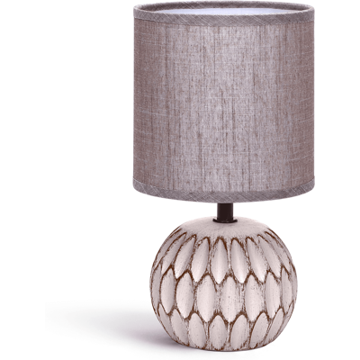 AIGOSTAR Lampada Tavolo Abatjour E14 Paralume Tessuto H26cm Ceramica Rosso Marrone AIGOSTAR Lampada Tavolo Abatjour E14 Paralume Tessuto H26cm Ceramica Rosso Marrone