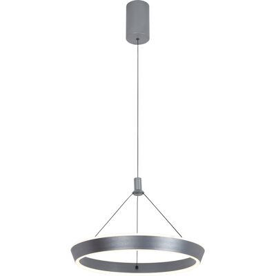 ITALUX Lampada A Sospensione Led Anello Grigia 24w ITALUX Lampada A Sospensione Led Anello Grigia 24w