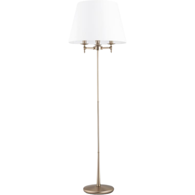 ALFA Roksana Classic Decorative Floor Lamp, Brass/gold Metal, 3-light E14 (3x10w Max), 164cm Tall Indoor Standing Lamp For Living Room Bedroom Office, Ip20 ALFA Roksana Classic Decorative Floor Lamp, Brass/gold Metal, 3-light E14 (3x10w Max), 164cm Tall Indoor Standing Lamp For Living Room Bedroom Office, Ip20