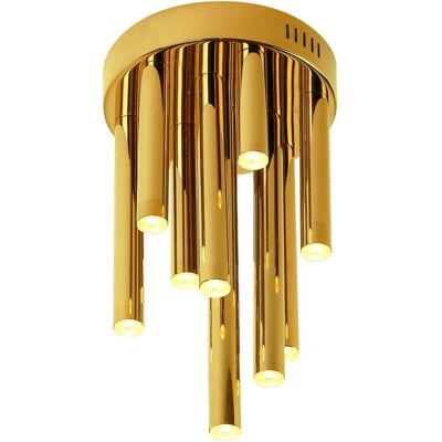 MAXLIGHT Plafoniera Industriale Organic 10 Luci Led Oro MAXLIGHT Plafoniera Industriale Organic 10 Luci Led Oro