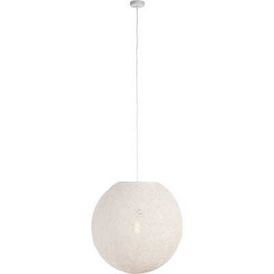 QAZQA Lampada sospensione rustica - Corda, Acciaio, Sfera 60cm QAZQA Lampada sospensione rustica - Corda, Acciaio, Sfera 60cm