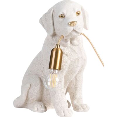 BELIANI Lampada Da Tavolo A Forma Di Cucciolo Di Labrador, Lampada Da Comodino A Tema Animale, Lampada Da Lettura Per Camera Da Letto, Bianco Bruno BELIANI Lampada Da Tavolo A Forma Di Cucciolo Di Labrador, Lampada Da Comodino A Tema Animale, Lampada Da Lettura Per Camera Da Letto, Bianco Bruno