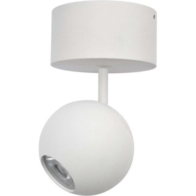 BENEITO FAURE Faretto Led Da Soffitto Bora Surface 8,5w 36º 2700k Bianco Opaco, Faro Sferico Orientabile Alta Resa Cromatica - Beneito & Faure BENEITO FAURE Faretto Led Da Soffitto Bora Surface 8,5w 36º 2700k Bianco Opaco, Faro Sferico Orientabile Alta Resa Cromatica - Beneito & Faure