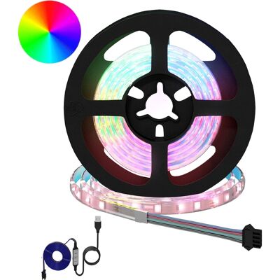 VIDAXL Striscia Led 2 Pz Nero E Trasparente Rame E Plastica VIDAXL Striscia Led 2 Pz Nero E Trasparente Rame E Plastica