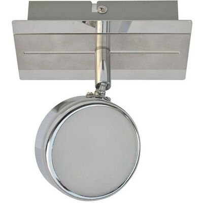 ITALUX Faretto Parete/soffitto Naim Led 5w Cromato Bianco ITALUX Faretto Parete/soffitto Naim Led 5w Cromato Bianco