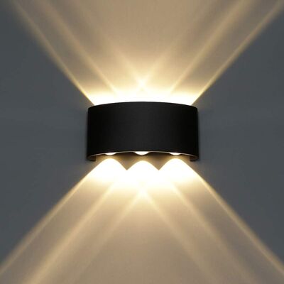 STOEX Moderna Applique Da Parete Led Alluminio, Nero Lampada Da Parete Per Camera Da Letto, Salotto, Corridoio, Scala (6w - Luce Bianca) STOEX Moderna Applique Da Parete Led Alluminio, Nero Lampada Da Parete Per Camera Da Letto, Salotto, Corridoio, Scala (6w - Luce Bianca)