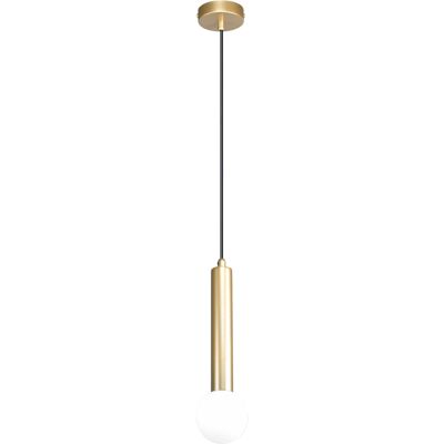 ITALUX Lampada A Sospensione Filano Ottone Sfera Bianca G9 ITALUX Lampada A Sospensione Filano Ottone Sfera Bianca G9