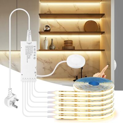OEM Striscia Luminosa A Led Cob Da 12 V, Composta Da 6 Strisce Da 1 Metro Di Luce Bianca Calda, Con Interruttore Dimmerabile A Sfioramento E Tramite Gesti, Ideale Per Armadi, Vetrine E Illuminazione Della OEM Striscia Luminosa A Led Cob Da 12 V, Composta Da 6 Strisce Da 1 Metro Di Luce Bianca Calda, Con Interruttore Dimmerabile A Sfioramento E Tramite Gesti, Ideale Per Armadi, Vetrine E Illuminazione Della