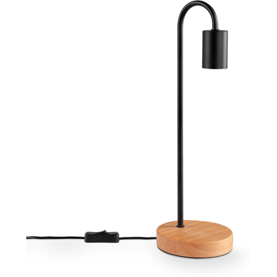 PACO HOME Lampada Da Tavolo Comodino E14 Lampada Da Terra Minimalista Scandinavo E27 Legno Lampada Da Tavolo, Nero - PACO HOME Lampada Da Tavolo Comodino E14 Lampada Da Terra Minimalista Scandinavo E27 Legno Lampada Da Tavolo, Nero -