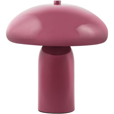 BELIANI Lampada Da Tavolo Con Paralume In Ferro, Singola 22 Cm Bordeaux Sanya BELIANI Lampada Da Tavolo Con Paralume In Ferro, Singola 22 Cm Bordeaux Sanya