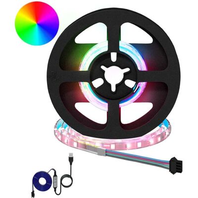 VIDAXL Striscia Led 2 Pz Nero E Trasparente Rame E Plastica VIDAXL Striscia Led 2 Pz Nero E Trasparente Rame E Plastica