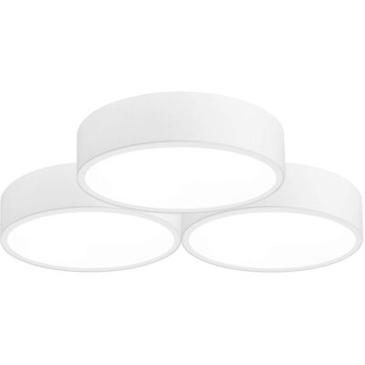 Toolight Lampada da soffitto bianca tripla - 6 punti E27 Toolight Lampada da soffitto bianca tripla - 6 punti E27