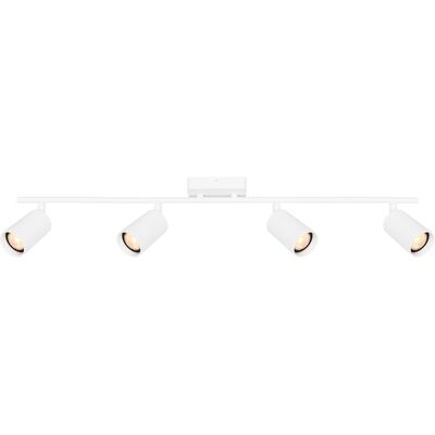 ITALUX Plafoniera Bianca A Barra 4 Spot Orientabili Gu10 Tris ITALUX Plafoniera Bianca A Barra 4 Spot Orientabili Gu10 Tris