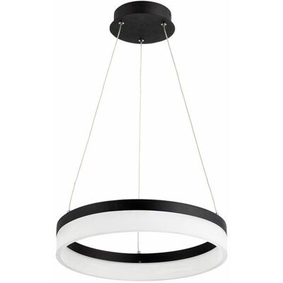 Reality Lampada Sospensione Cornelia Anello Nero Ø40 Led 24w Reality Lampada Sospensione Cornelia Anello Nero Ø40 Led 24w