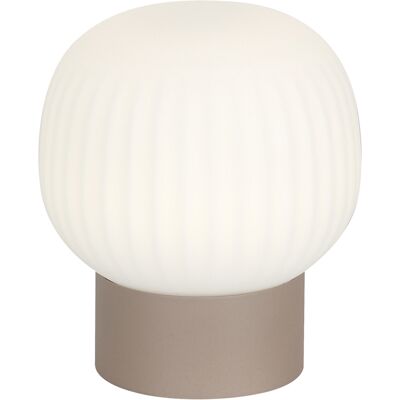 ITALUX Lampada Da Tavolo Montes Bronzo Vetro Led 6w ITALUX Lampada Da Tavolo Montes Bronzo Vetro Led 6w