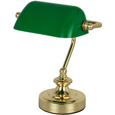 ETC-SHOP - Retro Lampada Da Tavolo Banker Corridoio Faretto Luce Notturna Dimmerabile In Un Set Che Include Lampadine Led Rgb ETC-SHOP - Retro Lampada Da Tavolo Banker Corridoio Faretto Luce Notturna Dimmerabile In Un Set Che Include Lampadine Led Rgb