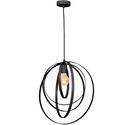 Luminex Ringo Lampada a sospensione - E27 Max 60W, Nero Luminex Ringo Lampada a sospensione - E27 Max 60W, Nero