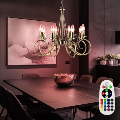 ETC-SHOP - OttoneAnticoLED - AntiqueBrass - 55cm - Lampadario ETC-SHOP - OttoneAnticoLED - AntiqueBrass - 55cm - Lampadario