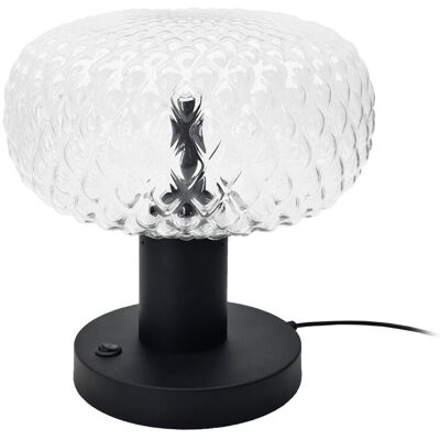 SHILO Lampada Da Tavolo Nera Vetro Trasparente Tanpo G9 SHILO Lampada Da Tavolo Nera Vetro Trasparente Tanpo G9