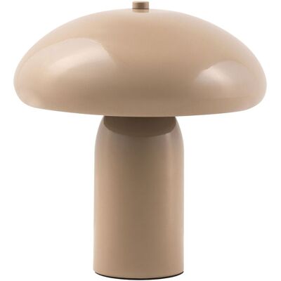 BELIANI Lampada Da Tavolo Con Paralume In Ferro, Singola 22 Cm Beige Sanya BELIANI Lampada Da Tavolo Con Paralume In Ferro, Singola 22 Cm Beige Sanya