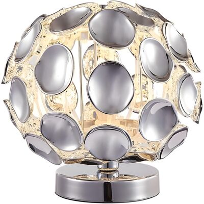 Reality Lampada Da Tavolo Ontario Glamour Cromata E14 40w Reality Lampada Da Tavolo Ontario Glamour Cromata E14 40w