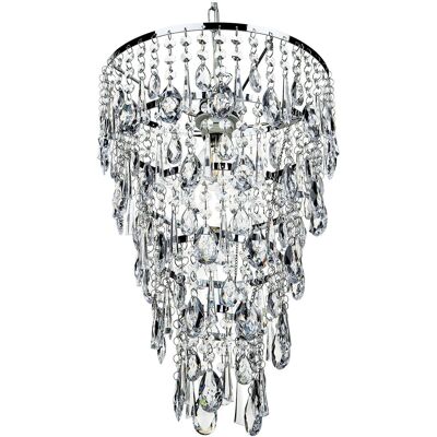 Beliani Lampada a Pendere Argento - Lampa Sospesa - Design Glamour Beliani Lampada a Pendere Argento - Lampa Sospesa - Design Glamour