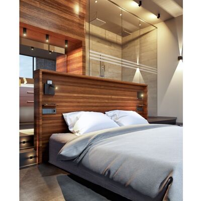 BENEITO FAURE Applique A Led Da Letto 4w Con Usb Ricarica A Induzione E Luce Touch Bianca BENEITO FAURE Applique A Led Da Letto 4w Con Usb Ricarica A Induzione E Luce Touch Bianca