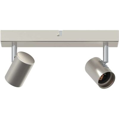 HELLOSHOP26 Faretto Da Soffitto Moderno Girevole Per Interni 26 X 6,5 X 11,5 Cm Finitura Metallo Nichel Opaco 020058290 HELLOSHOP26 Faretto Da Soffitto Moderno Girevole Per Interni 26 X 6,5 X 11,5 Cm Finitura Metallo Nichel Opaco 020058290