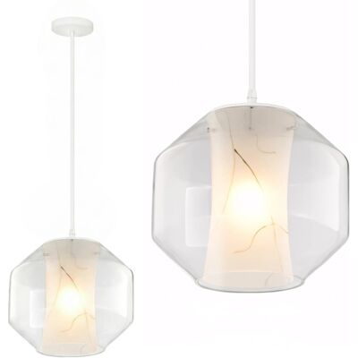 Toolight Lampada a Sospensione Marmo Bianco - Lampada Pendente Toolight Lampada a Sospensione Marmo Bianco - Lampada Pendente